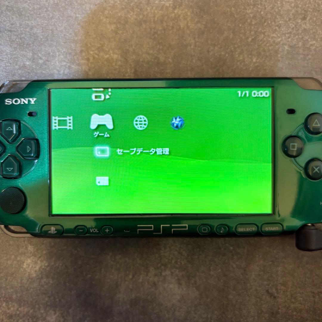 動作確認済み】PSP 3000スピリティッドグリーン 本体 - メルカリ