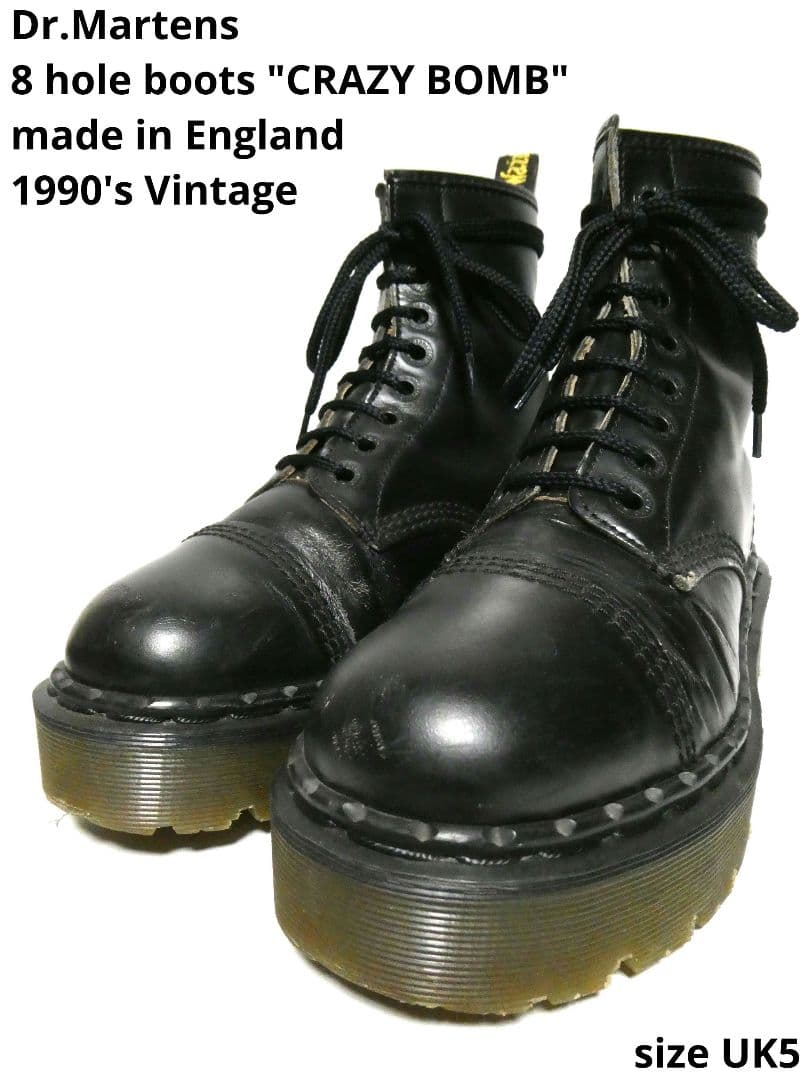 英国製！レディースサイズUK5！ドクターマーチンクレイジーボム氷室