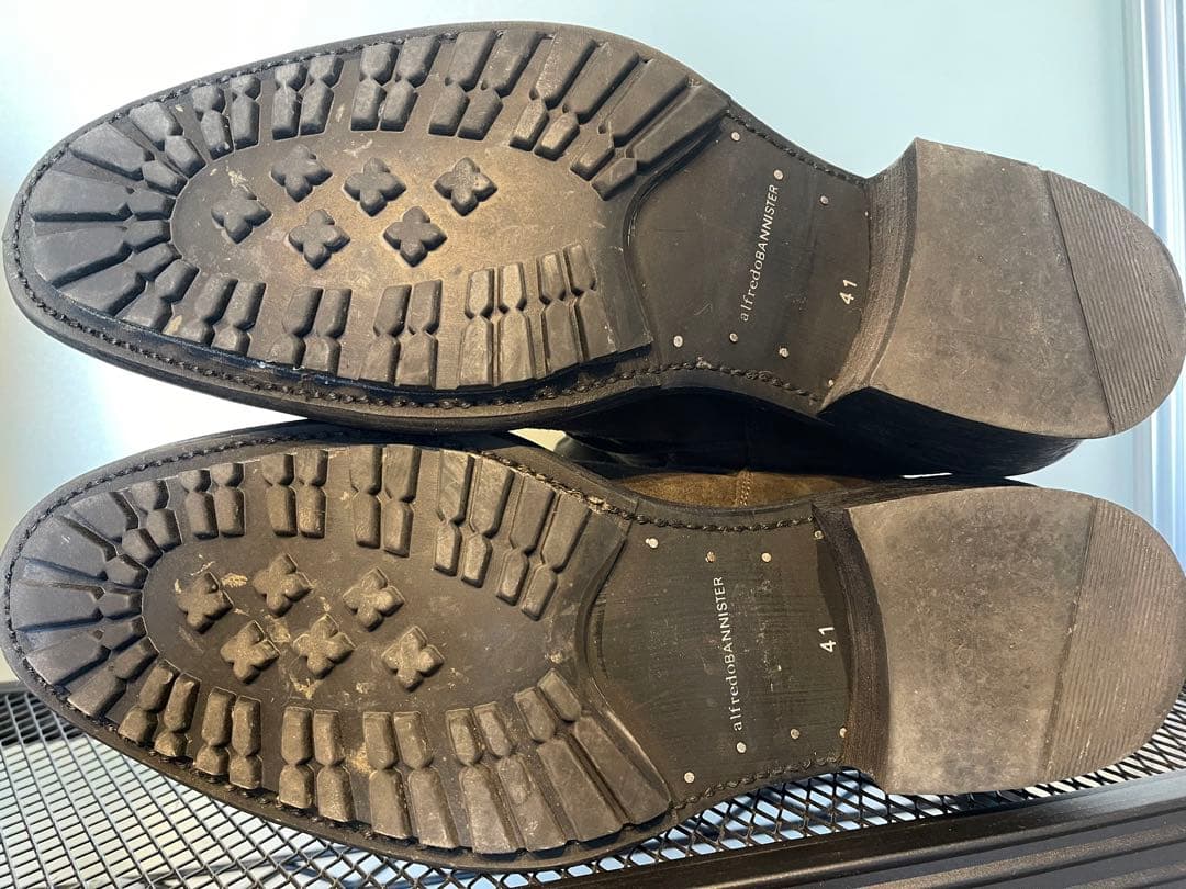 アルフレッドバニスター ブーツ 41 スエード カーキ