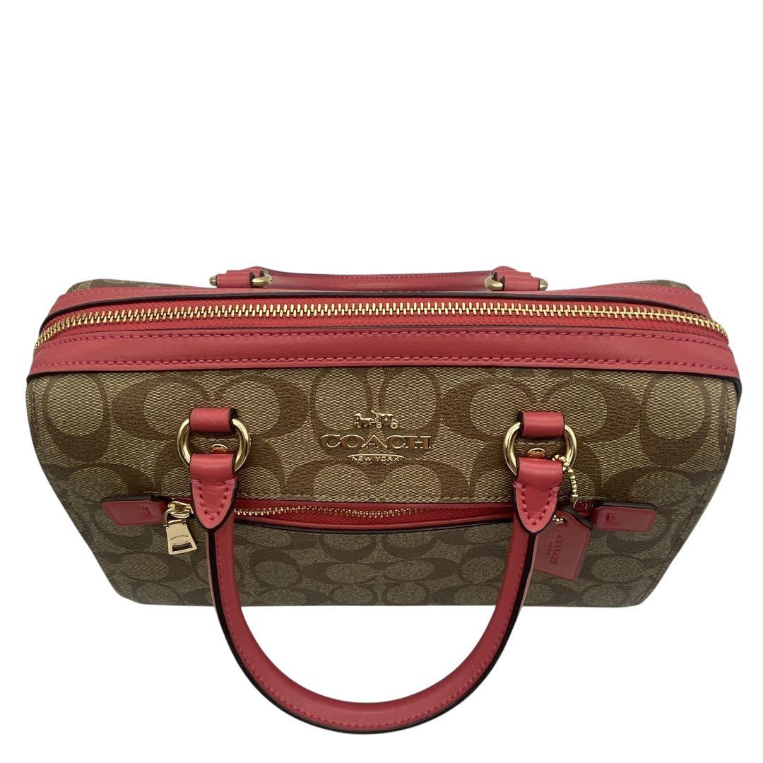 未使用級】 コーチ ショルダーバッグ ローアンサッチェル 2way 83607