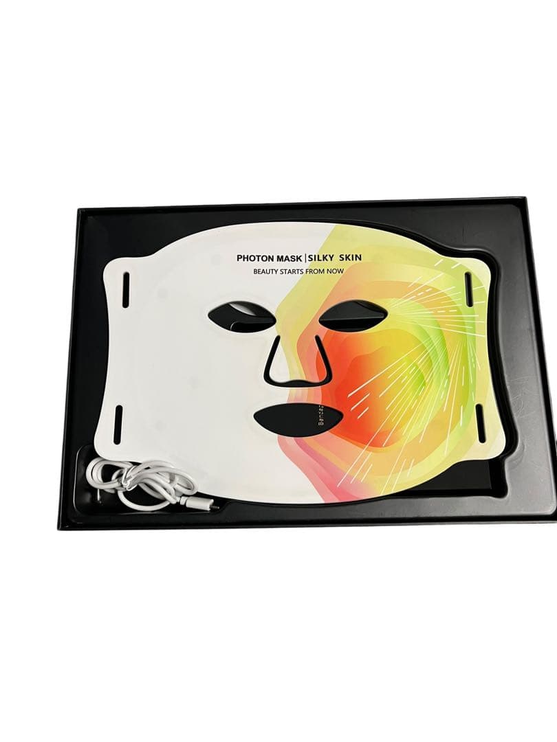 ボディ・フェイスケア PHOTON MASK SILKY SKIN LED フェイス マスク | レッド ライト セラピーマスク | FDA認証