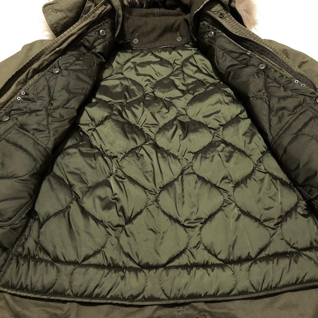 ゴア】モッズコート ミリタリー キルトインナー ラクーンファー 脱着