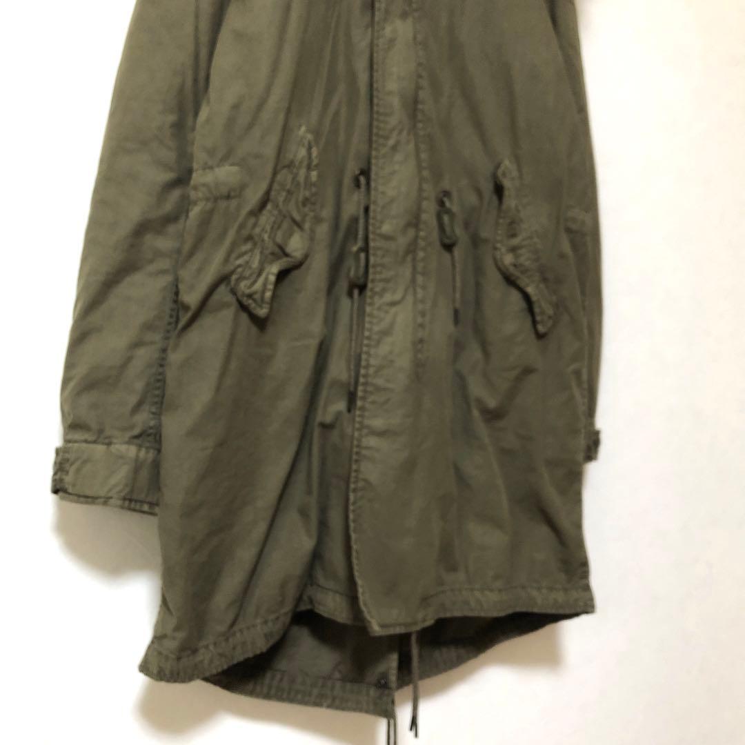 ゴア】モッズコート ミリタリー キルトインナー ラクーンファー 脱着