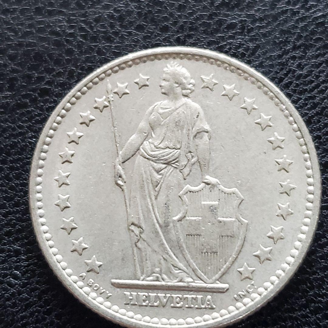901. 1969年 スイス 2フラン 白銅貨 コイン - メルカリ