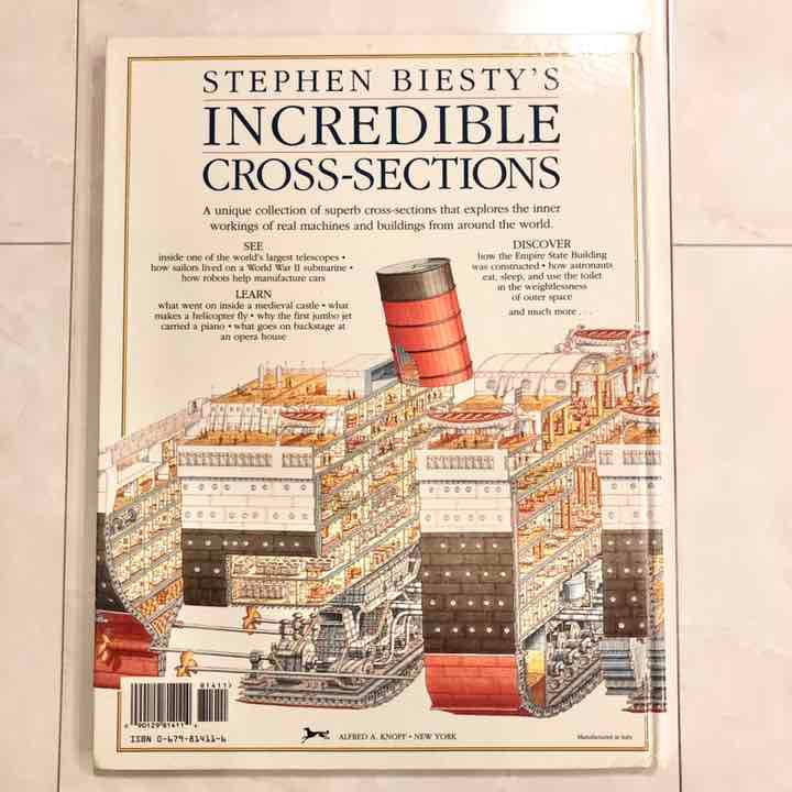 海外製絵本 知育 図鑑 Incredible Cross-Sections 本