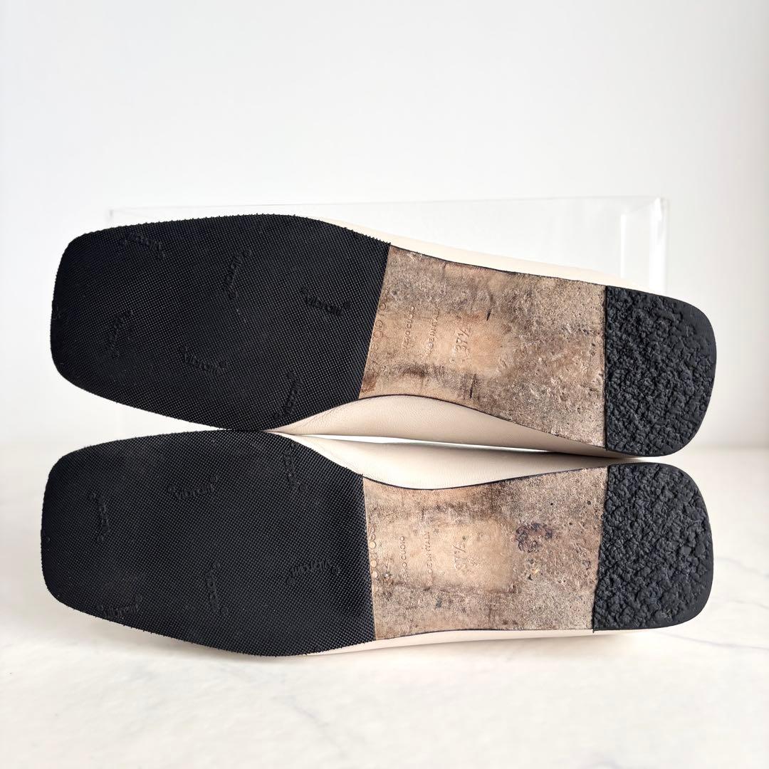 セルジオロッシ 37.5 SR1 SLIPPERS フラットシューズ チョーク - メルカリ