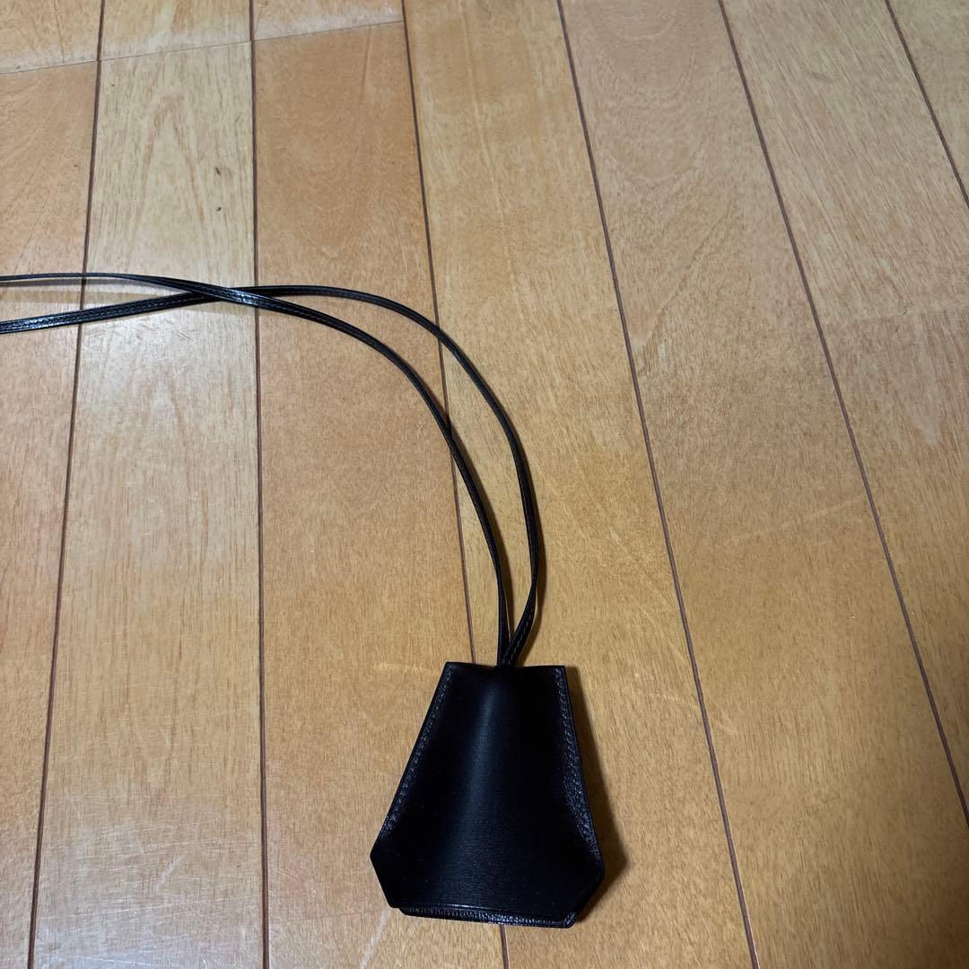 【美品】 HERMES エルメス クロシェット ネックレス ブラウン レザー HERMES - □中古□ エルメス クロシェット クローシュ ネックレス □D