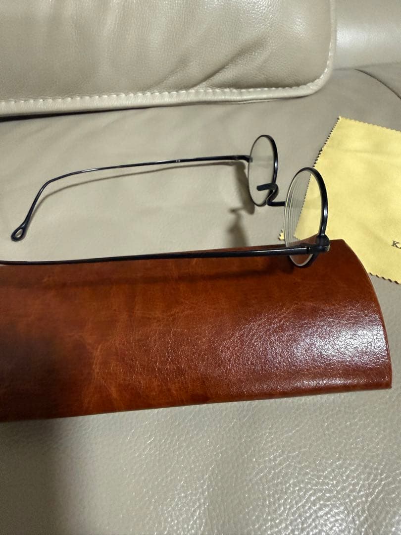 Kouki Gotou様専用」井戸多美男作 丸眼鏡 クラシックブラックメタル