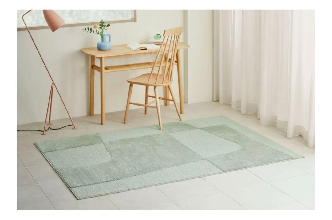 unico ラグ　EPET セージ　100×140cm unico EPET(エペット) ラグ - アイボリー / 100×140cm - メルカリ