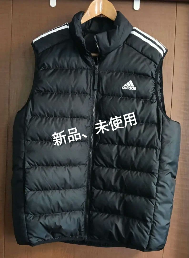 新品 アディダス メンズ ダウンベスト あったか ブラック 2XL - メルカリ