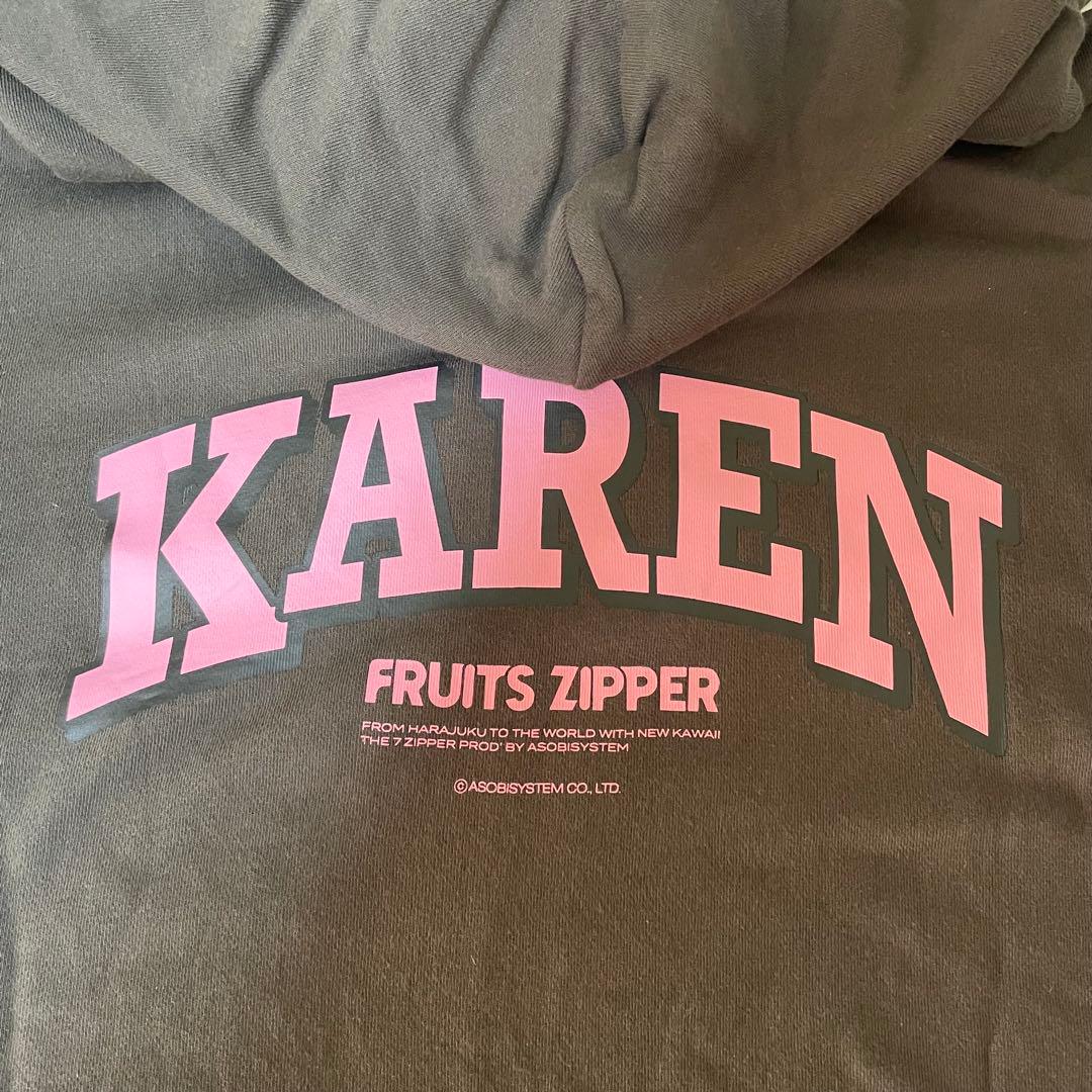 フルーツジッパー FRUITS ZIPPER 推しアピ パーカー 松本かれん - メルカリ