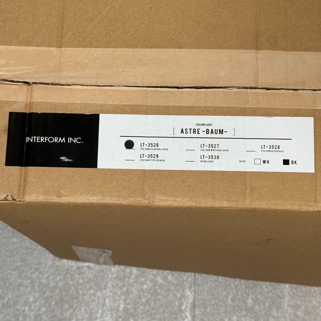 【インターフォルム】 Astre -baum- LT-3529 黒 クリア球