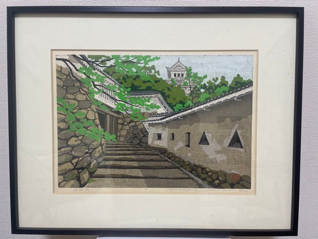 サンタプラシ 絵画 川上 順一作