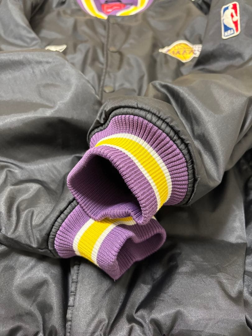 希少 大きめ2XL】Reebok×Lakers NBA スタジャン ジャケット