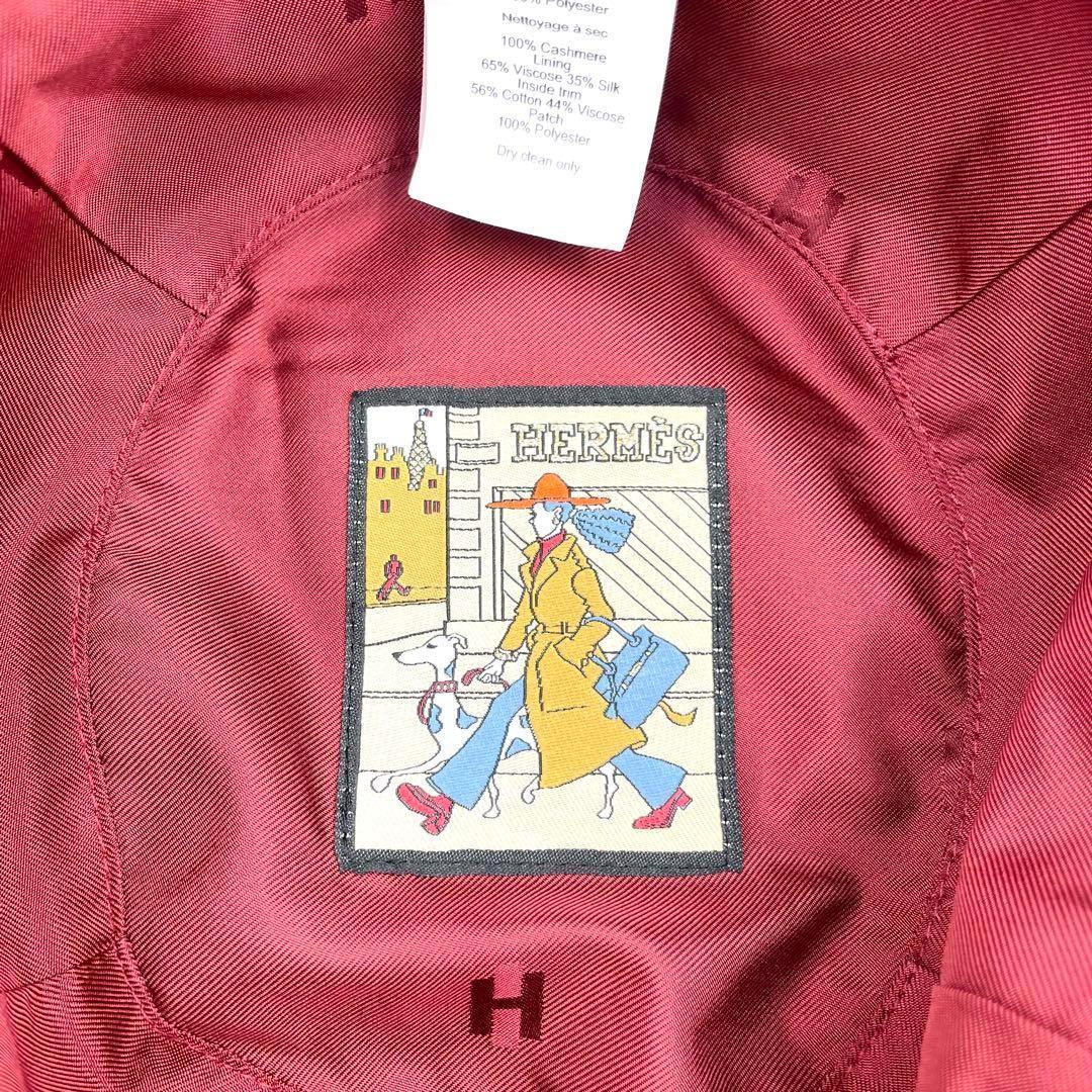 鑑定済・極美品☆エルメス カシミヤ カルヴィ バケットハット セリエ