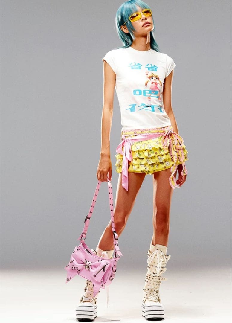 CFIERCE リボン ショルダーバッグ ピンク newjeans xg - メルカリ