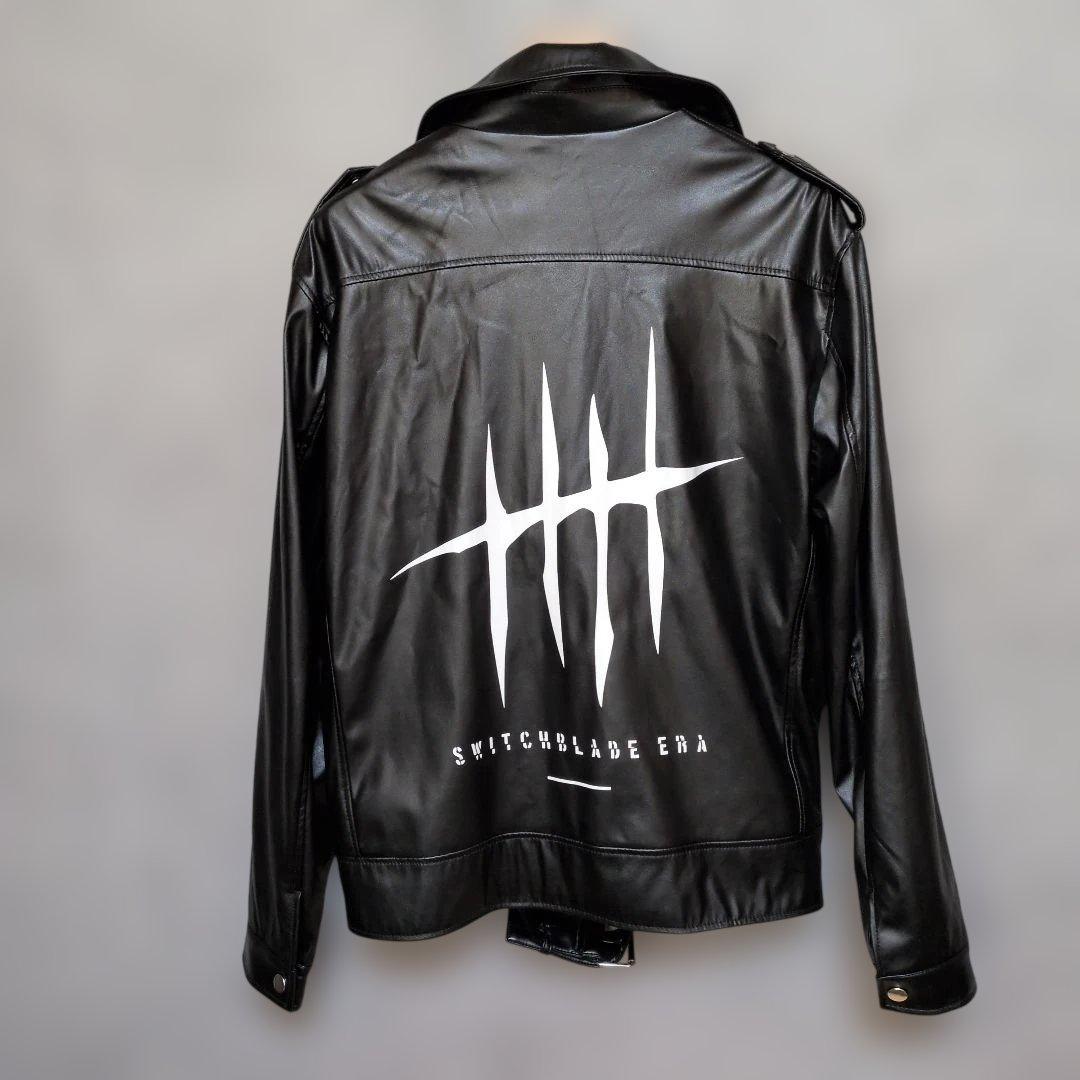 極美品　AEW 新日本プロレスジェイ・ホワイト　ダブルライダースジャケットXXL 極美品 AEW 新日本プロレスジェイ・ホワイト ダブルライダース