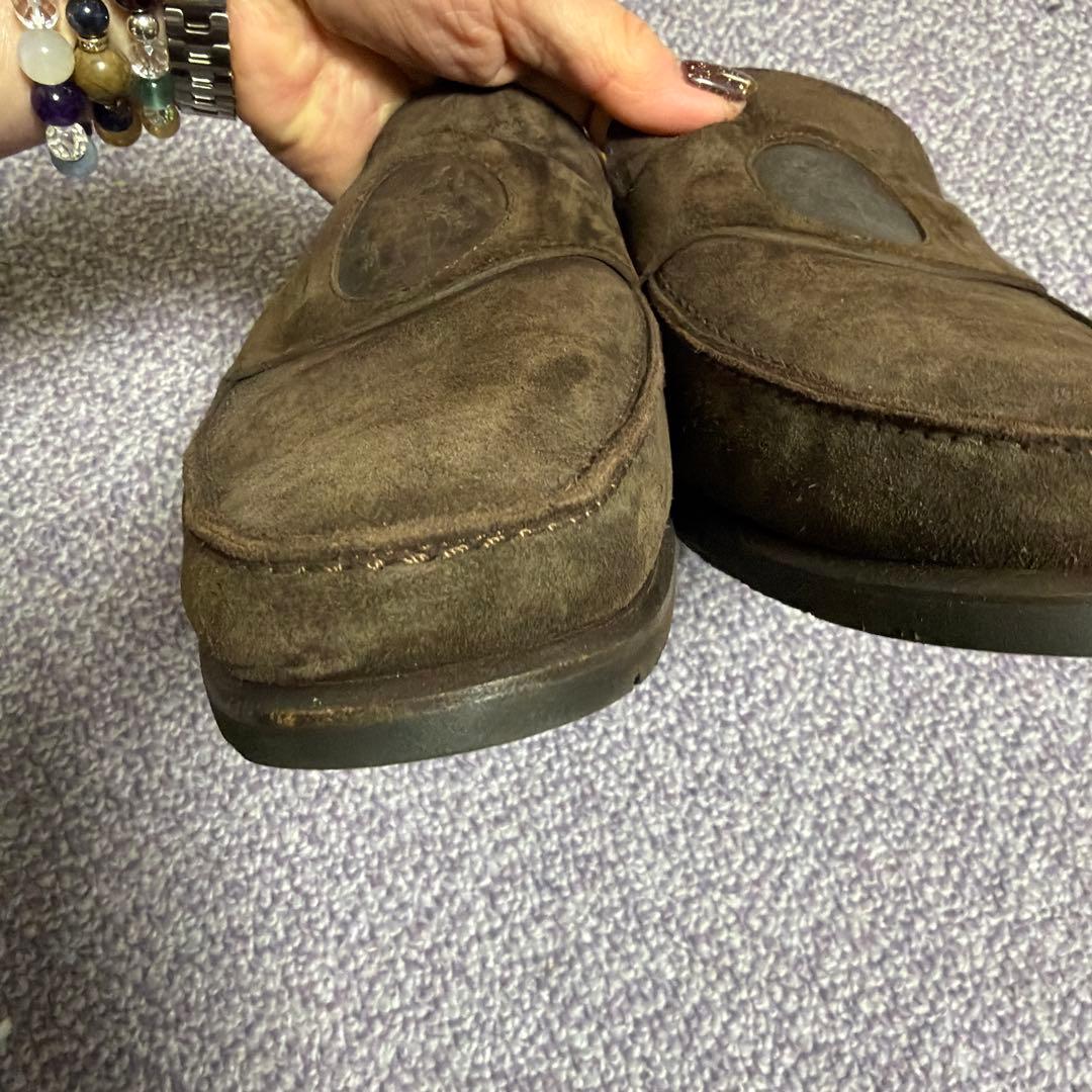 A*I様 HERMES ダークブラウン スエード ローファー超美品42