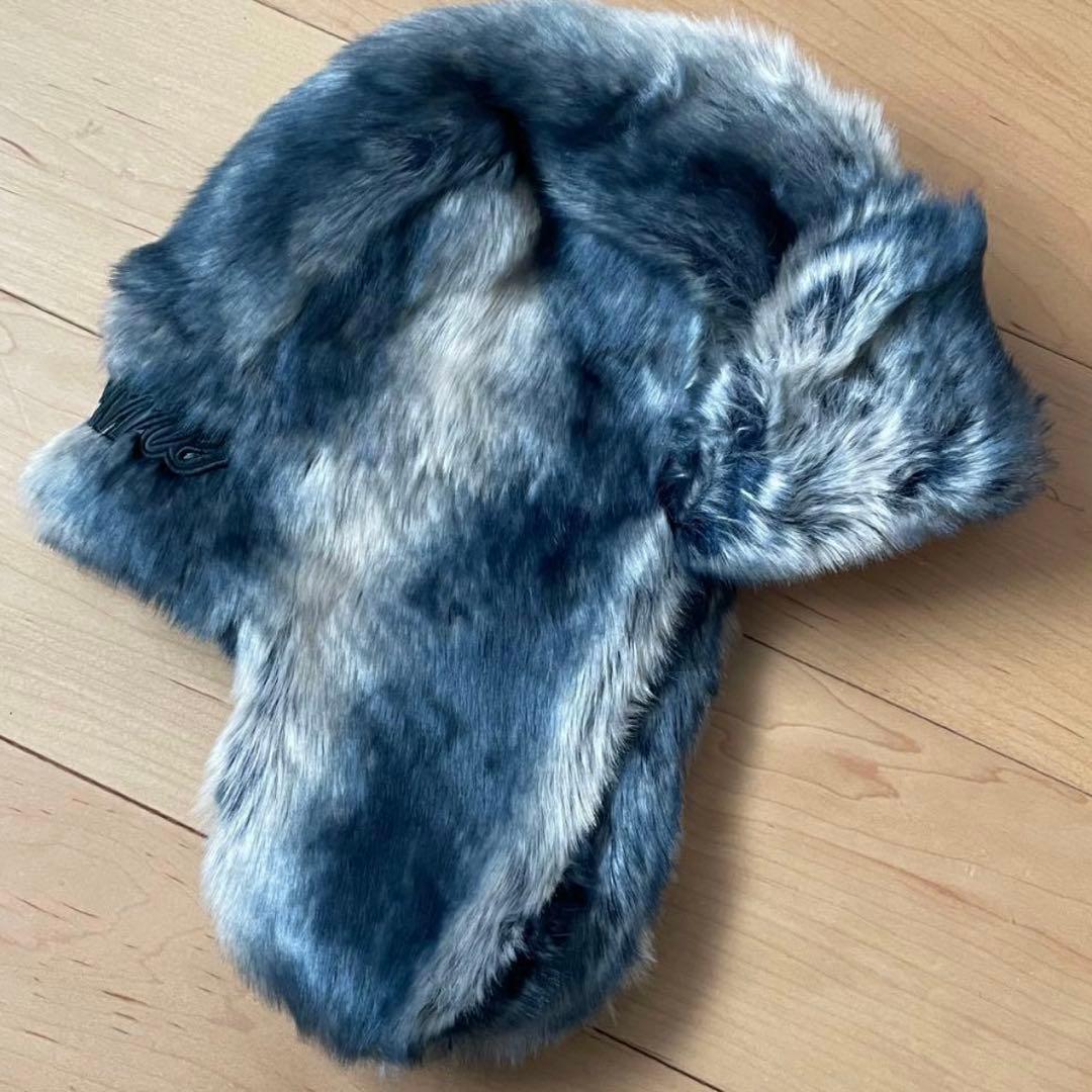 Supreme Faux FurTrooper Blueフライトキャップ