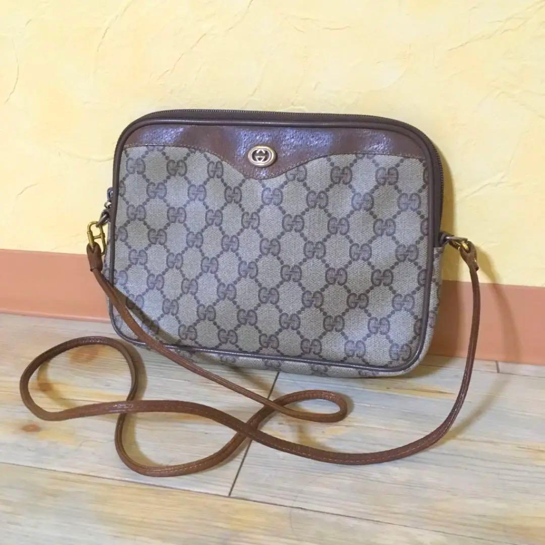 オールドグッチ GGスプリーム アクセコ 紙タグ ミニショルダーバッグ