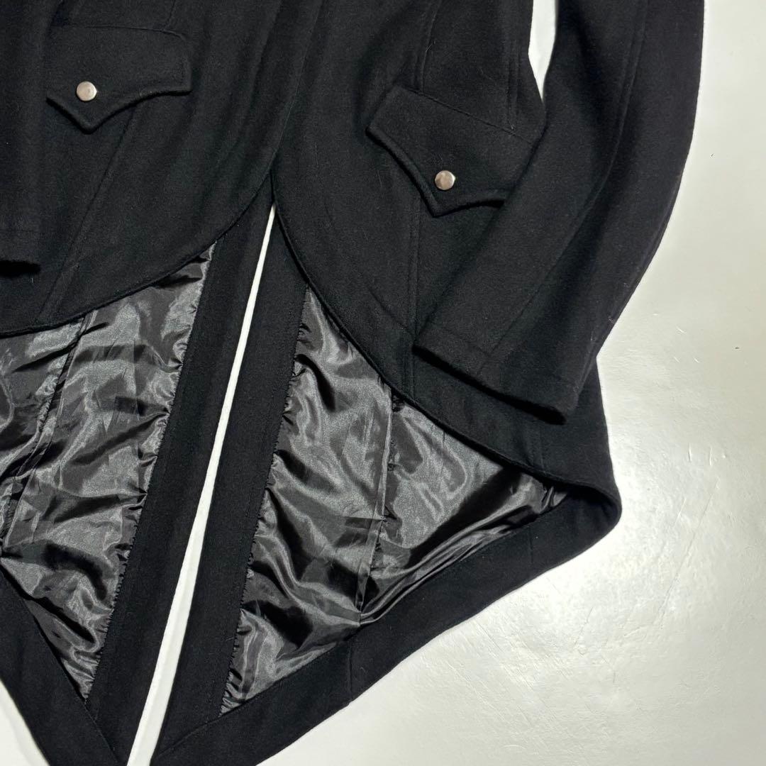 BPN ブラックピースナウ 黒 燕尾 ファー・フーディ コート M - メルカリ