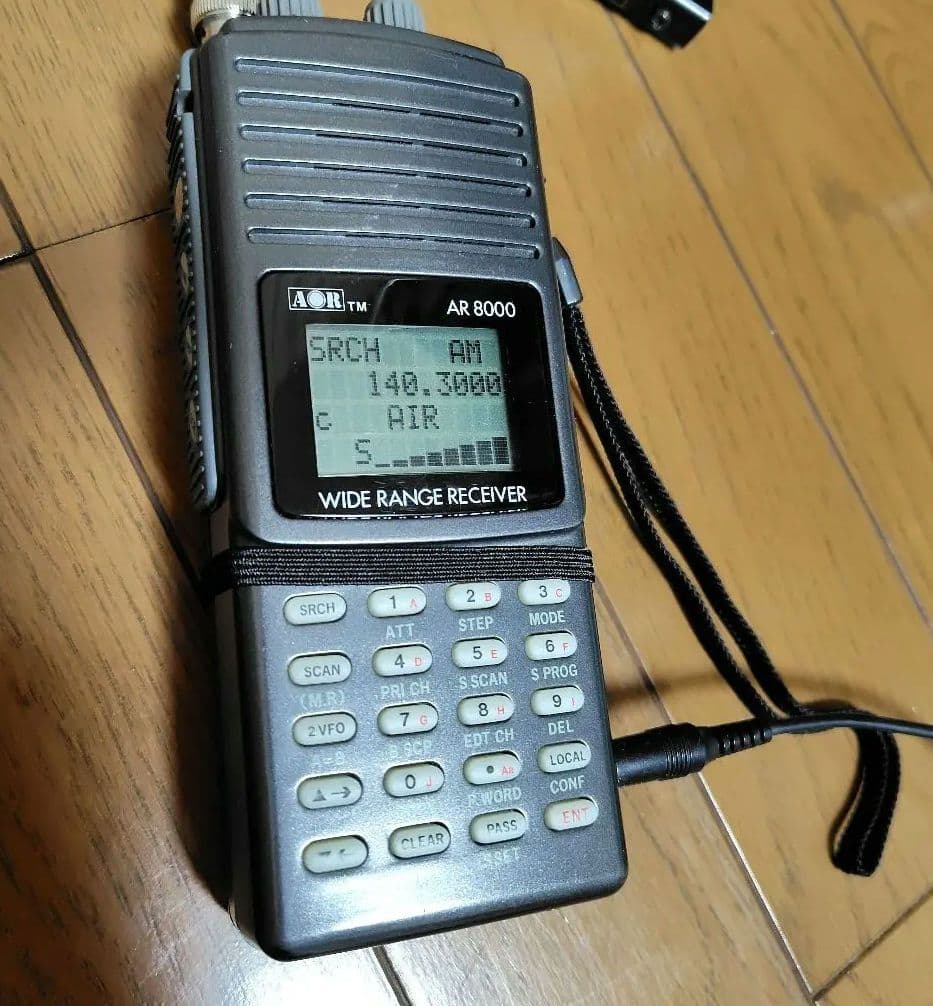 AOR AR 8000 広帯域受信機　ハンディ　動作　アダプターと説明書付き Yahoo!オークション -「aor ar8000」の落札相場・落札価格