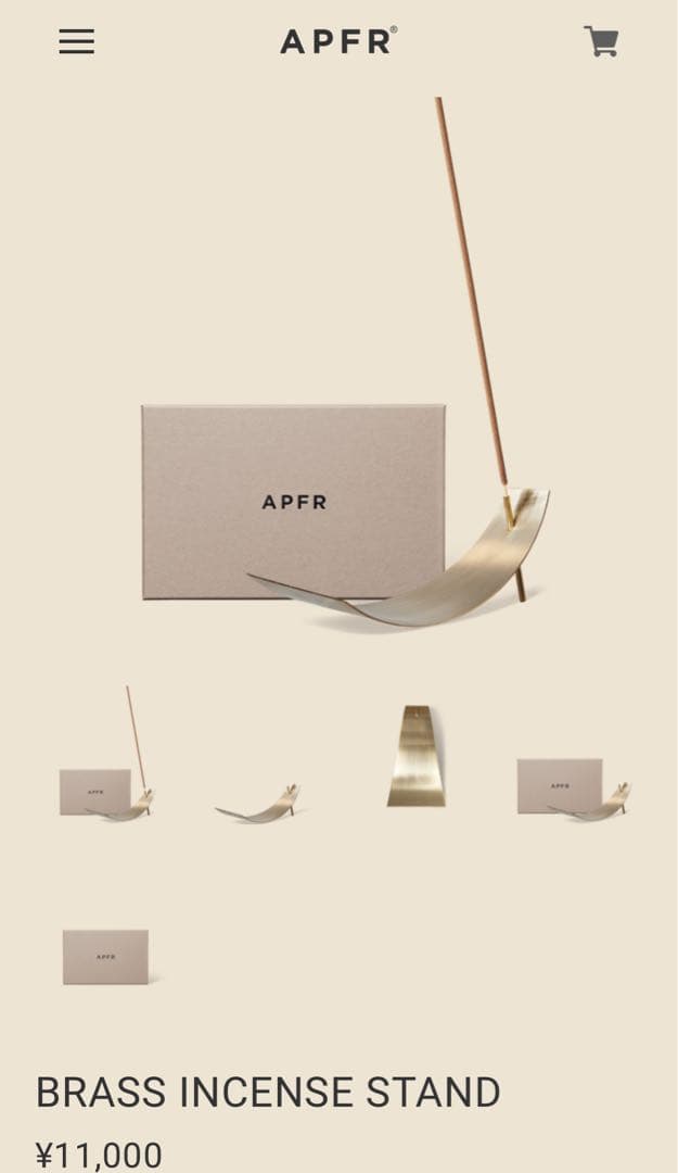 【新品】APFR アポテーケ お香立て スタンド ポストカード　限定マッチ アポテーケ お香立て スタンド｜アポテーケ フレグランス / APOTHEKE