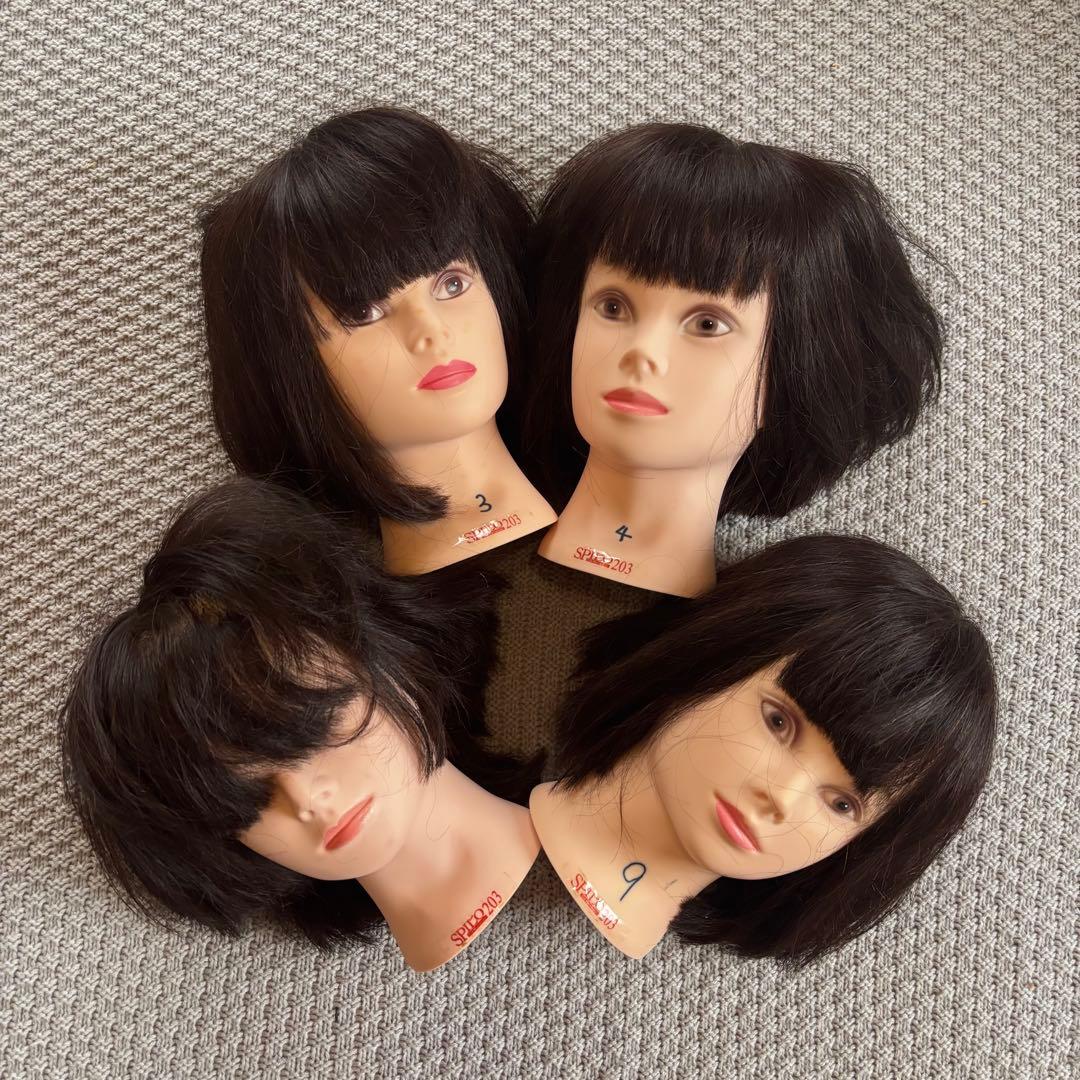 SPILO ウィッグ4セット 練習用 カット 使用済み - メルカリ