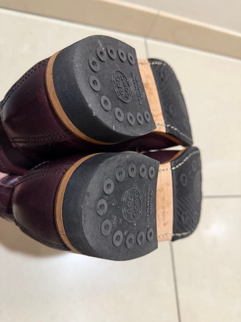 美品 新ベックマン 9419 US7.5（25.5cm）箱 代え紐付き