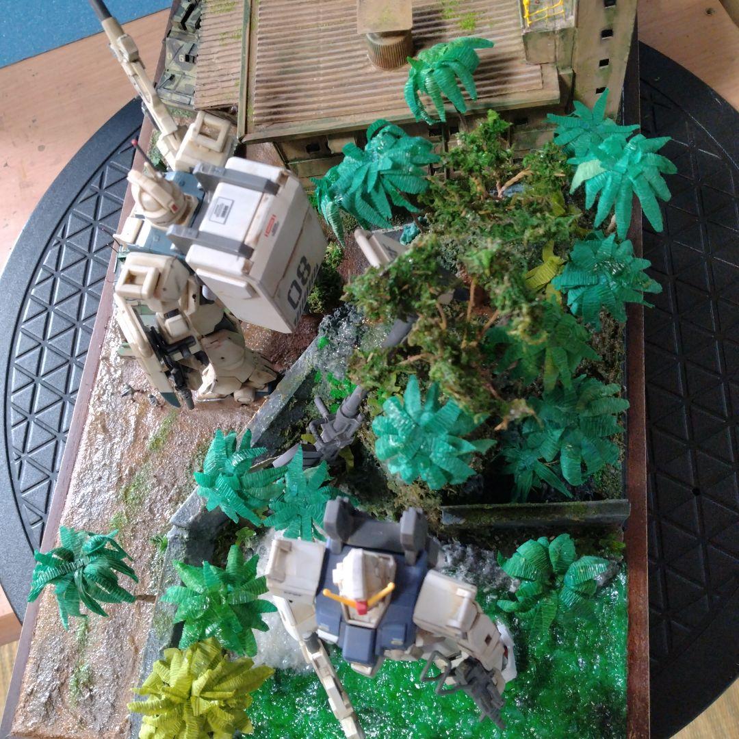 危険地帯」ガンプラ完成品ジオラマ