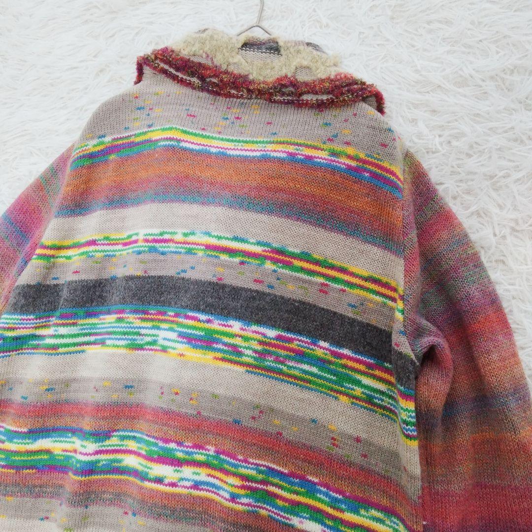 極美品❉ M.&KYOKO アルパカ混カーディガン ウール ピンク系 - メルカリ