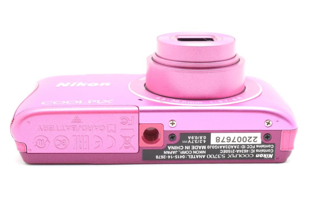 ニコン COOLPIX S3700 コンパクトデジタルカメラ ピンク Nikon - メルカリ