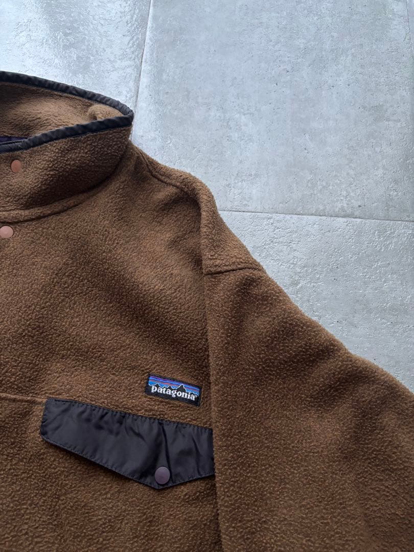 90s ジャマイカ製 パタゴニア シンチラ スナップT ブラウン Lサイズ