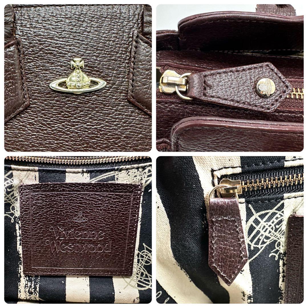 ヴィヴィアンウエストウッド EXECUTIVE ハンドバック オーブ ブラウン