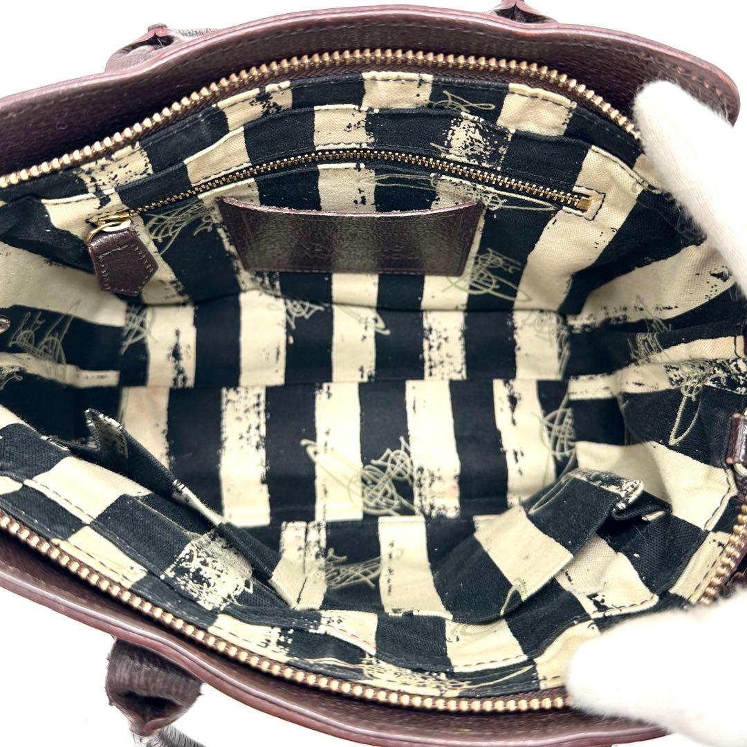 ヴィヴィアンウエストウッド EXECUTIVE ハンドバック オーブ ブラウン