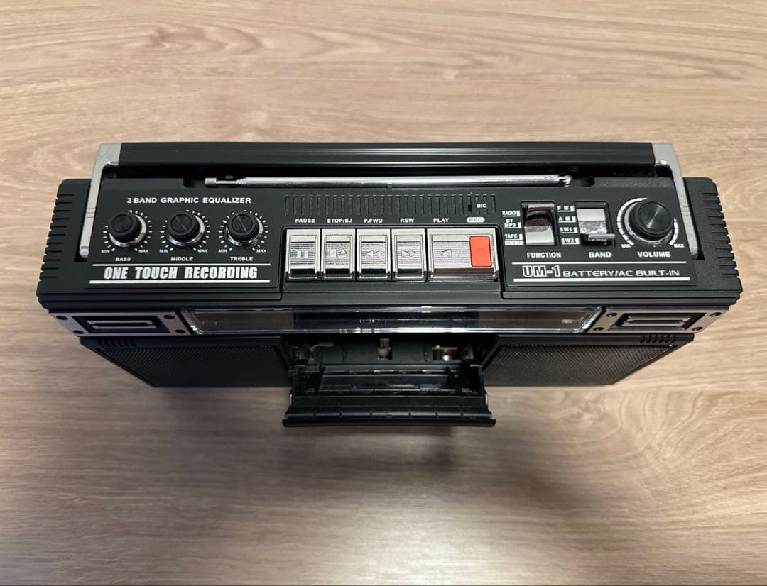 QFX J-220BT レトロカセットレコーダープレーヤー ラジカセ 90年代