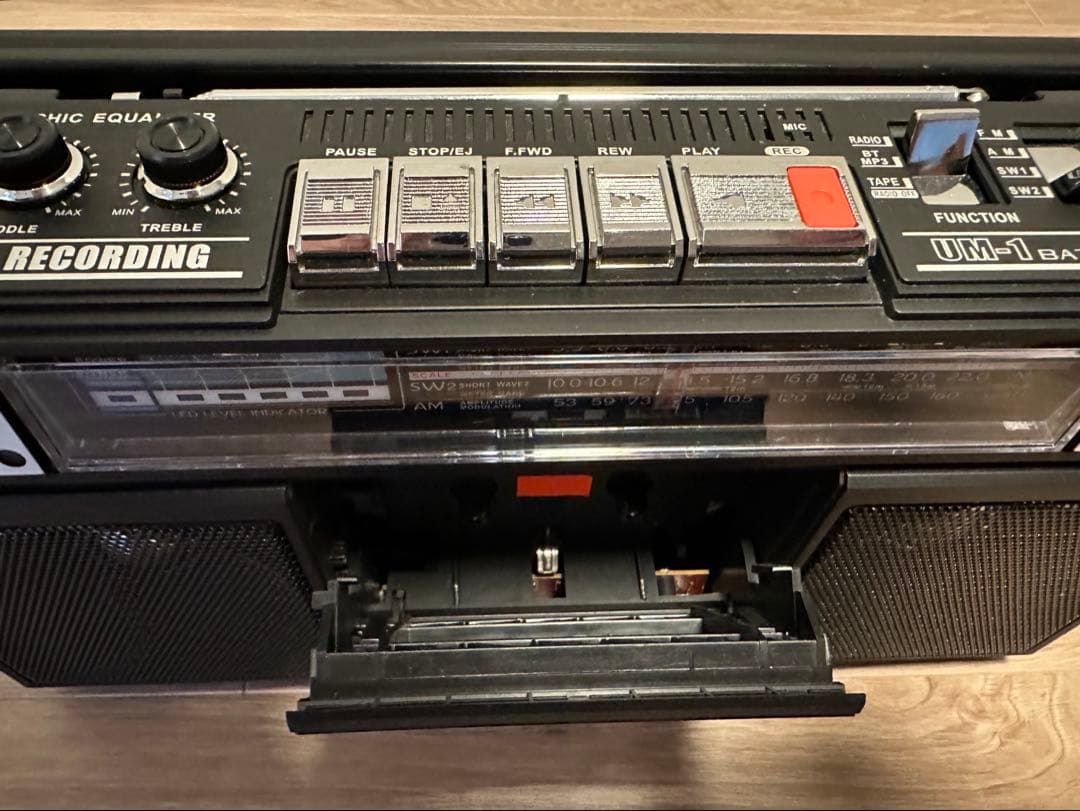 QFX J-220BT レトロカセットレコーダープレーヤー ラジカセ 90年代