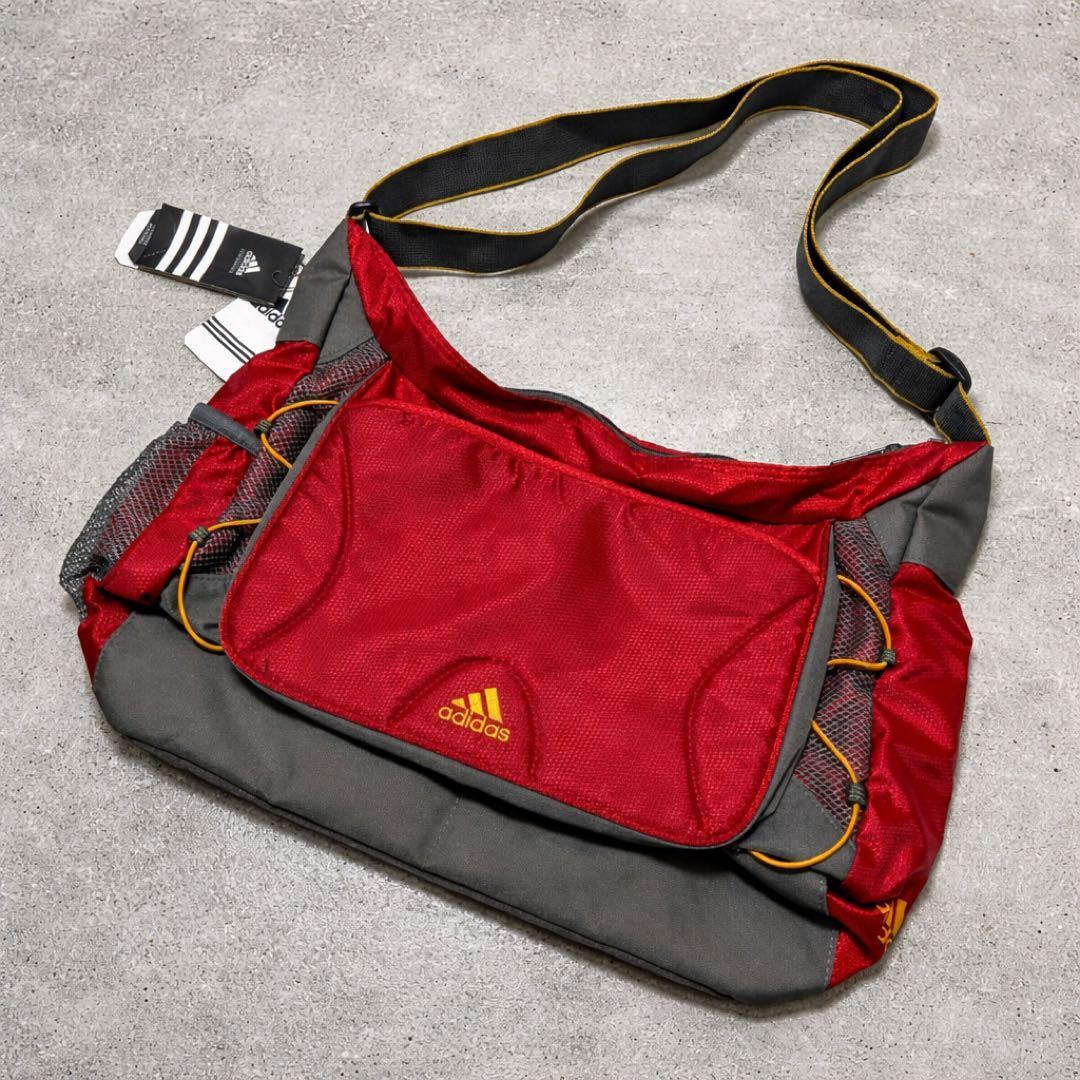 新品 adidas Y2K テック ショルダーバッグ レッド 00s 90s - メルカリ