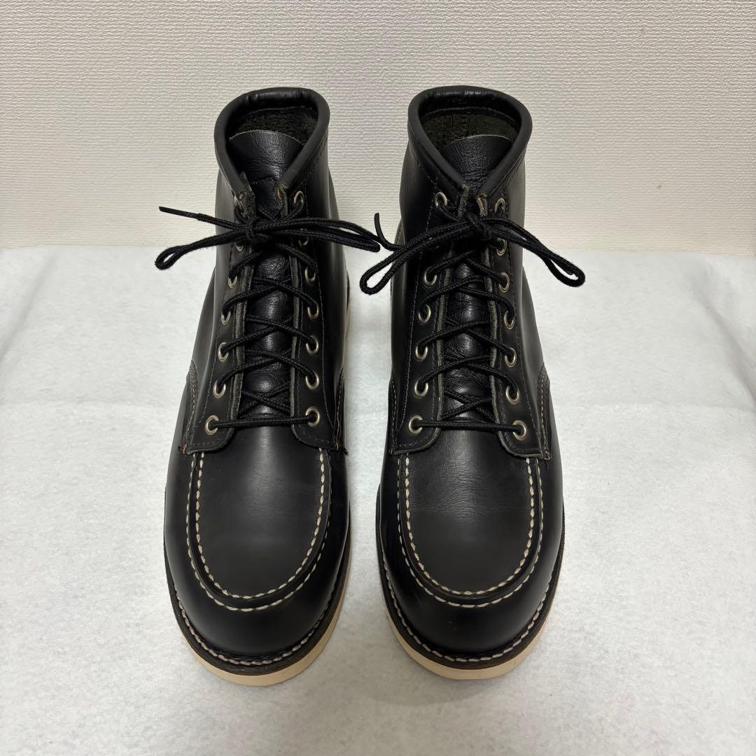 【03年製】刺繍羽タグ REDWING ヴィンテージ 8130 8179 黒8D デッド 廃盤 90s 茶芯 羽タグ レッドウィング REDWING 8130 黒 29 0