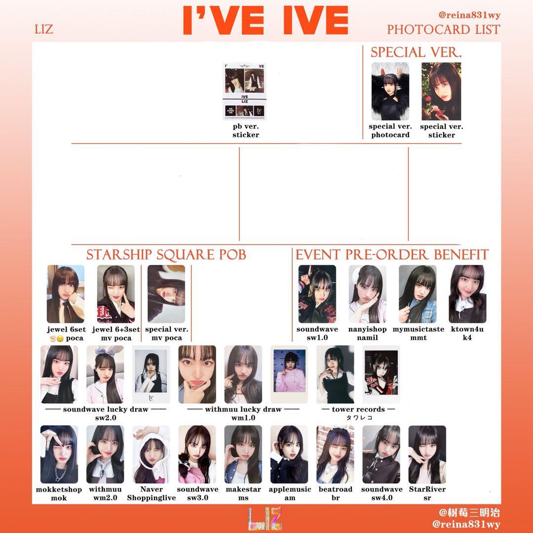 ive I've 特典トレカ リズ まとめ売り セット - メルカリ