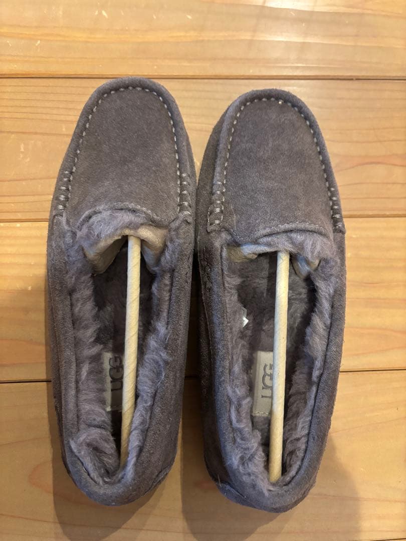 美品】24cm ☆ UGG アグ ANSLEY アンスレー ブラウン モカシン