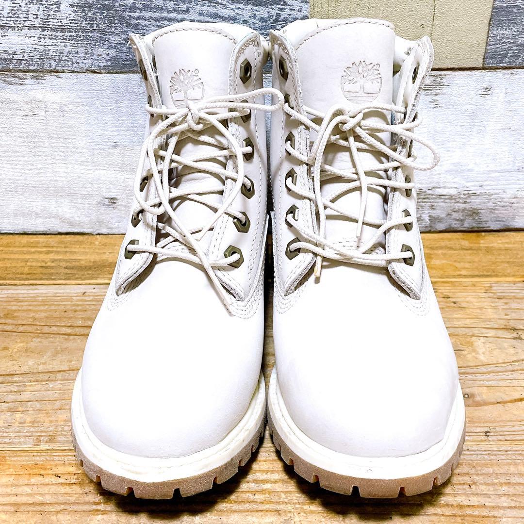 ティンバーランド ブーツ ウォータープルーフ ホワイト レディース