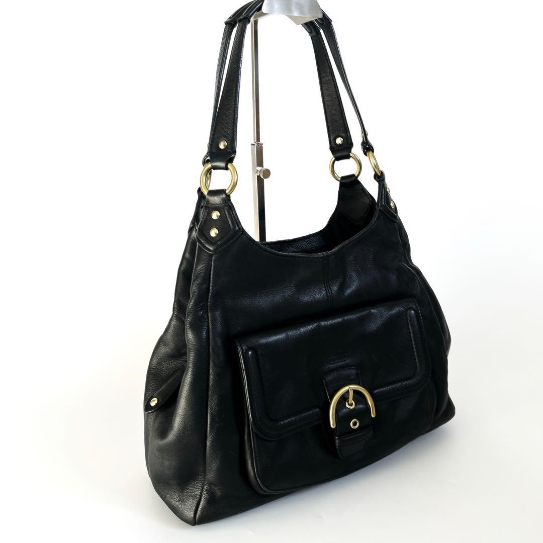 良品y2k✨コーチ マディソン ショルダーバッグ レザー ブラック