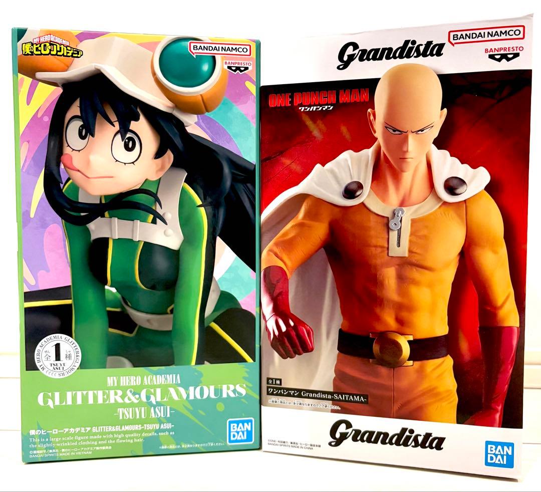 僕のヒーローアカデミア 蛙吹梅雨 ワンパンマン サイタマ フィギュア