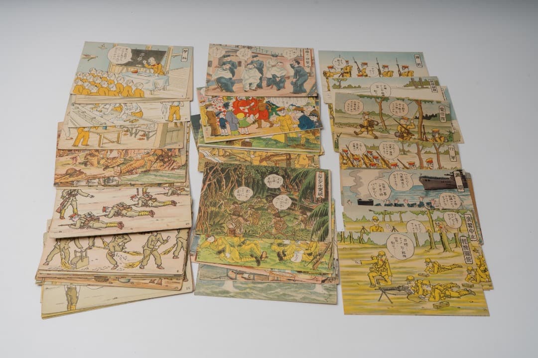 モ*ド様 郵便はがき 軍事郵便 教育漫画 戦前 昭和 レトロ セット 現状渡し Yahoo!オークション -「軍事郵便 はがき」の落札相場・落札価格