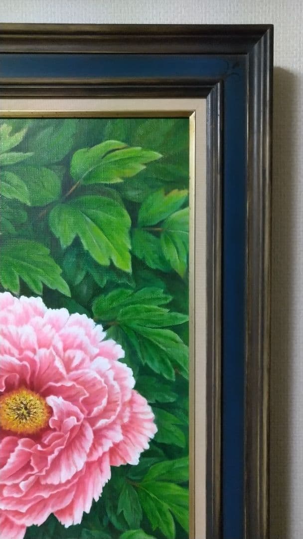 牡丹」絵画 油彩画 油絵 植物画F12号 原画