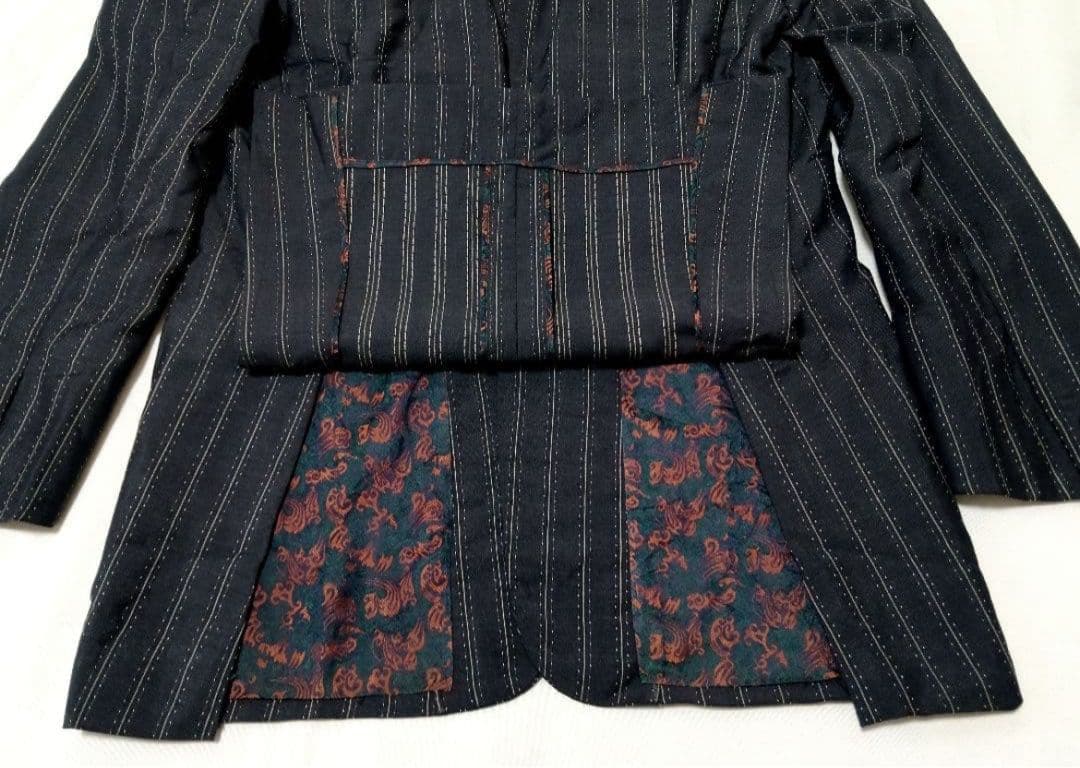 70s】ビンテージ ファッション・スーツ セットアップ ストライプ 超希少！