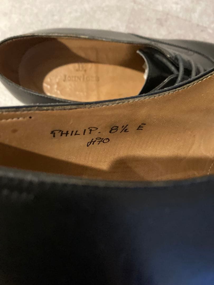 未使用 希少 john lobb ボノーラ製 philip 8.5E