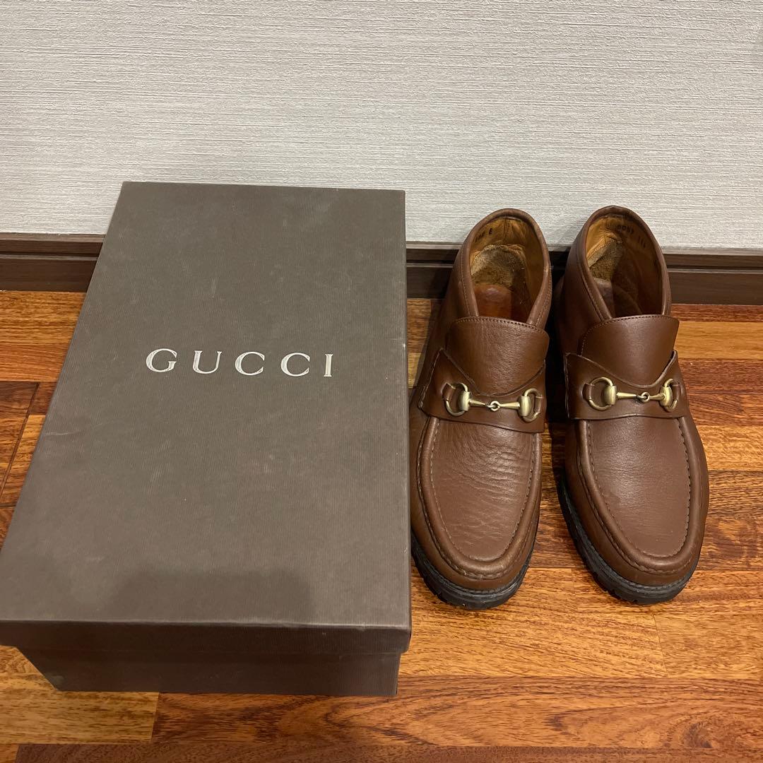 GUCCI ブラウン ローファー 箱付き - メルカリ