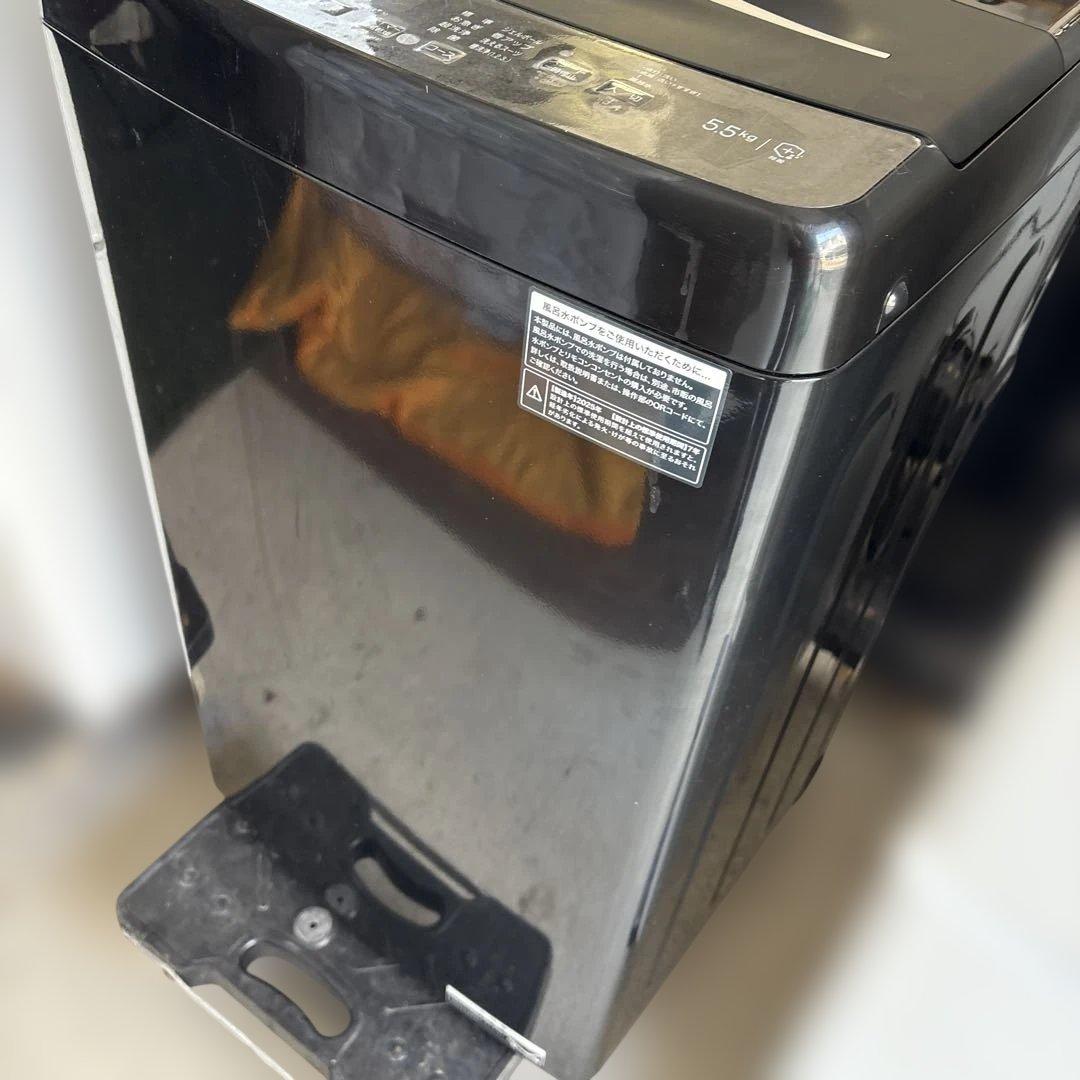 美品　2025年製■ハイアール 洗濯機 5.5kg JW-U55MK-K
